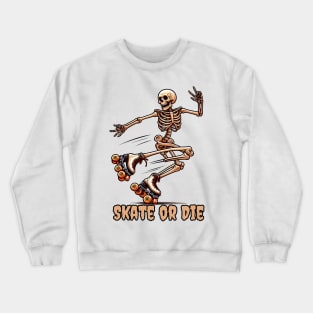 Roller skate skeleton Crewneck Sweatshirt